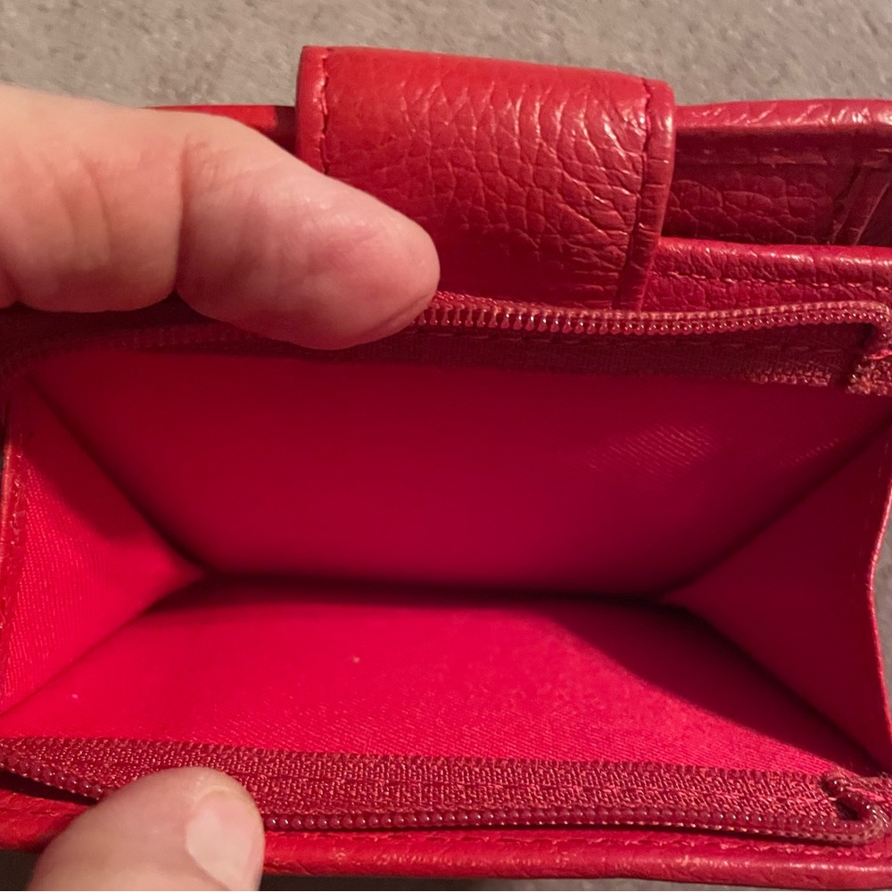 Timberland Bold Red Leather Wallet - Picture 7 of 11